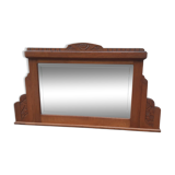 Miroir art déco chêne doré