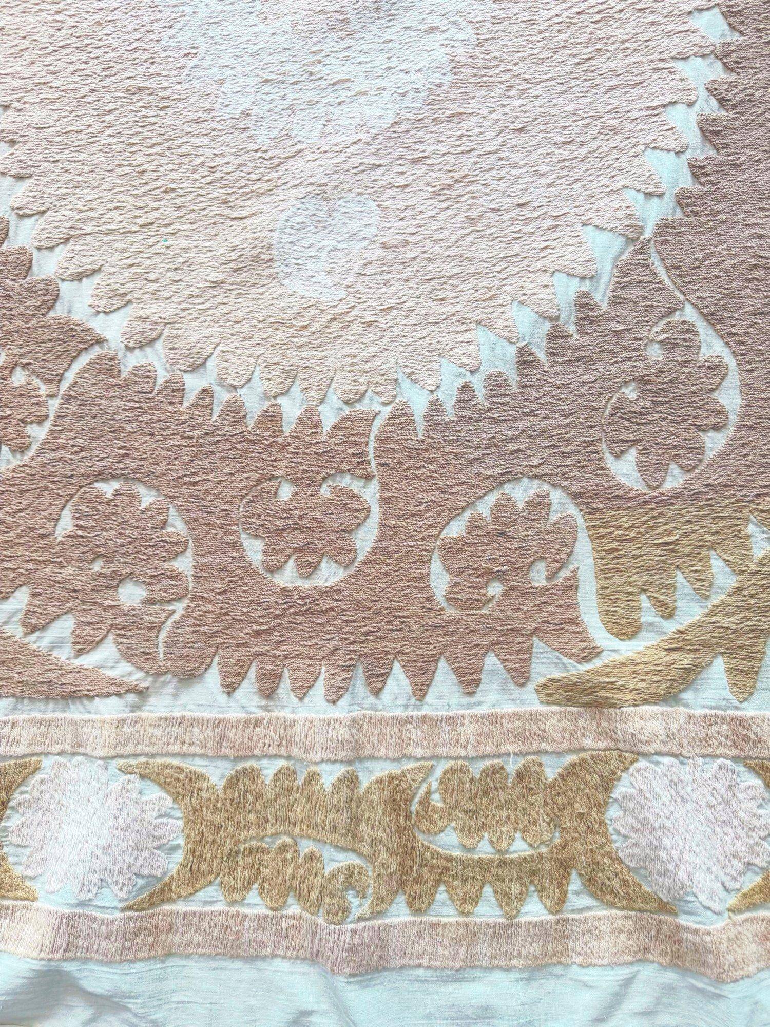 Vintage hand-embroidered tablecloth 133x143 cm