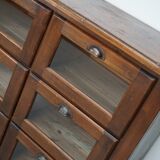 Vintage Dutch Pine Haberdashery Shop Cabinet, Mid-Century