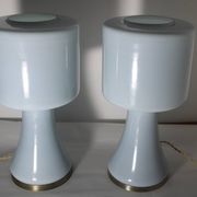 Vistosi Murano Lamp Vintage 70 Italy x2
