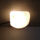 Old ceiling lamp or wall lamp vintage square with white opaline globe 60s