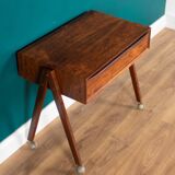 Table de couture danoise en palissandre par Severin Hansen pour Haslev Moelsnedkeri Table d'appoint Lampe Table