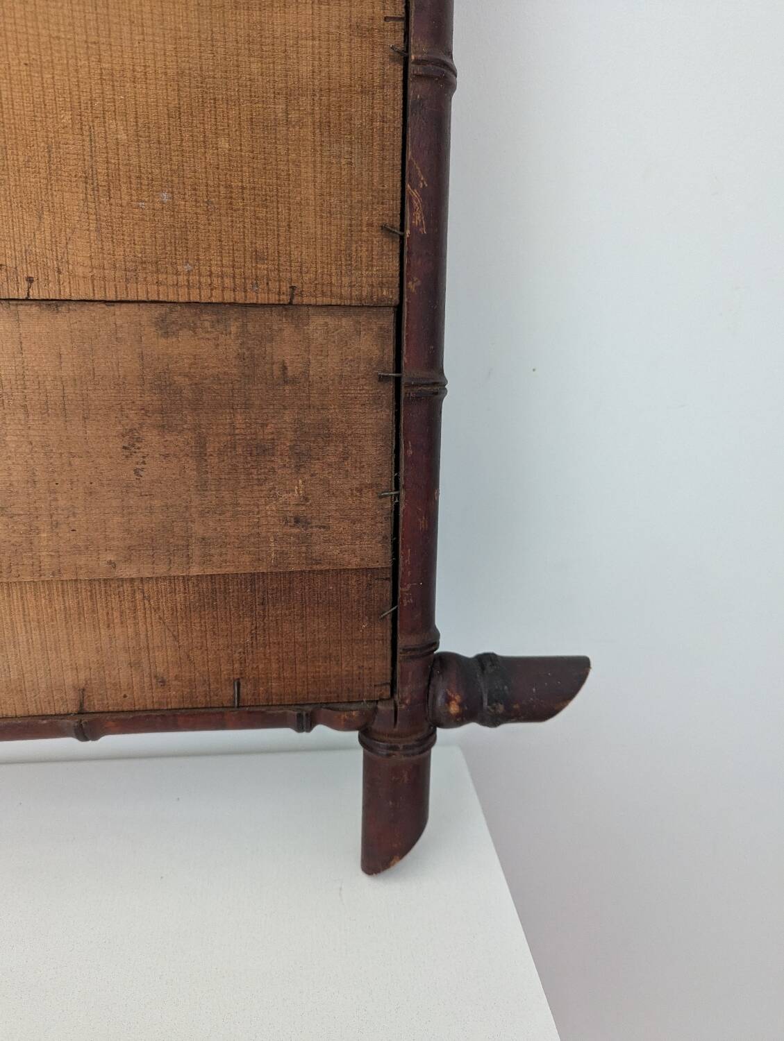 Antique bamboo mirror