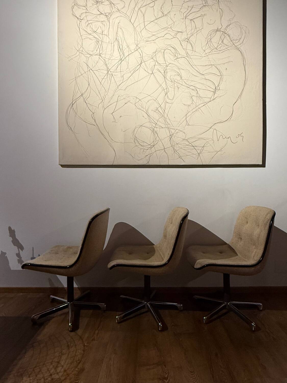 3 Pollock armchairs for Strafor