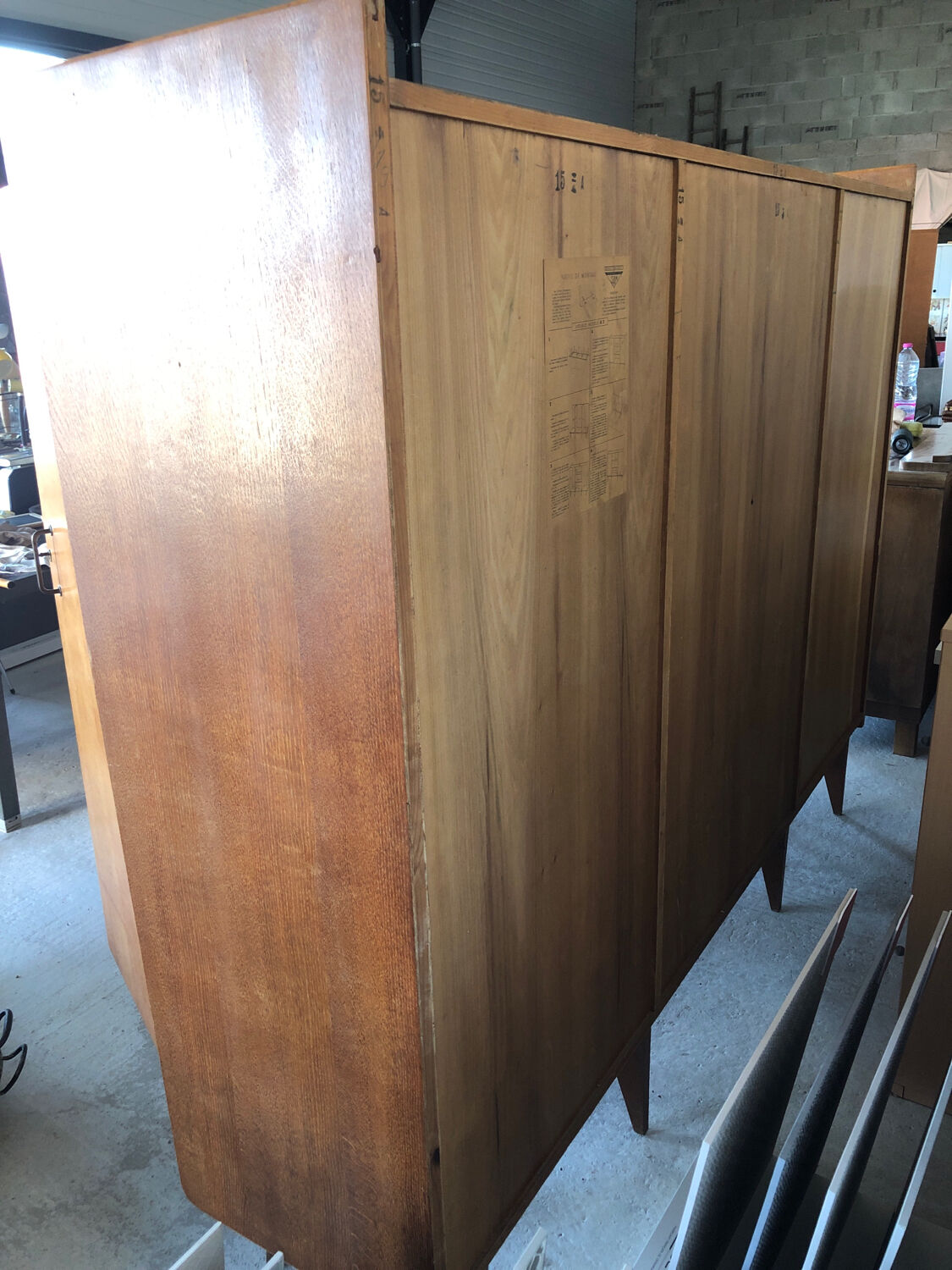 Vintage wardrobe from the 50s, produced by SAM furniture “half-century”