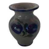 Petit vase terre grise 1970