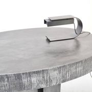 Roger Bonduel, Table Console en Acier Gravé à la Main