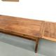 Large extendable farmhouse table in solid cherry wood - 1900s