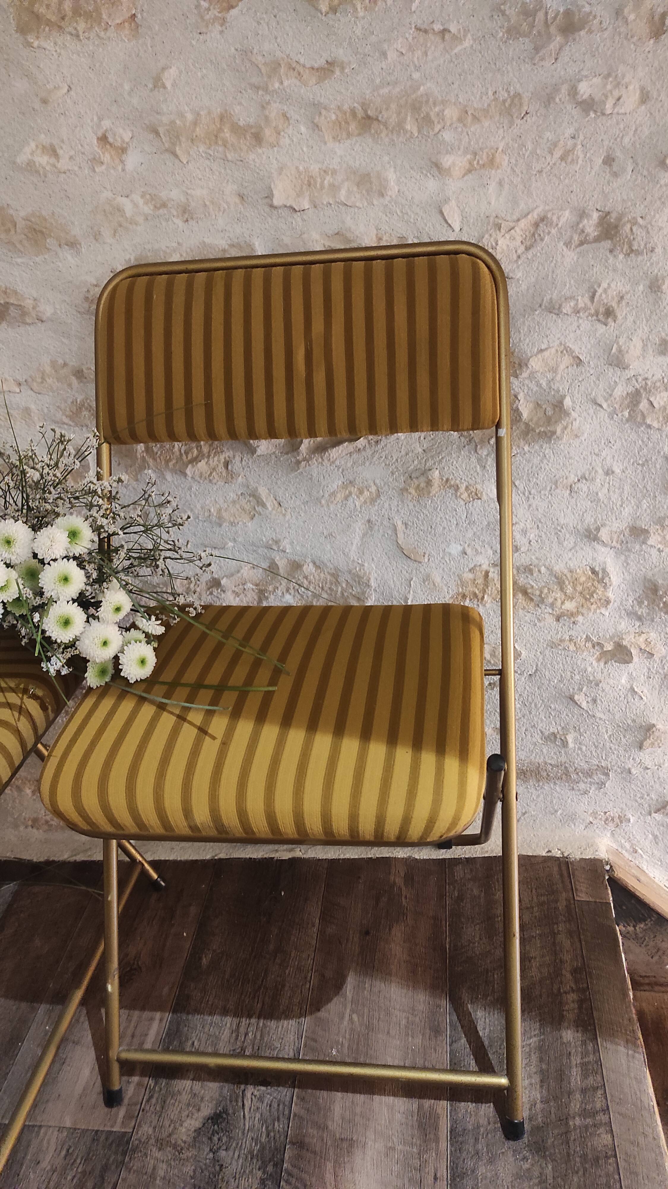 Yellow Lafuma chairs