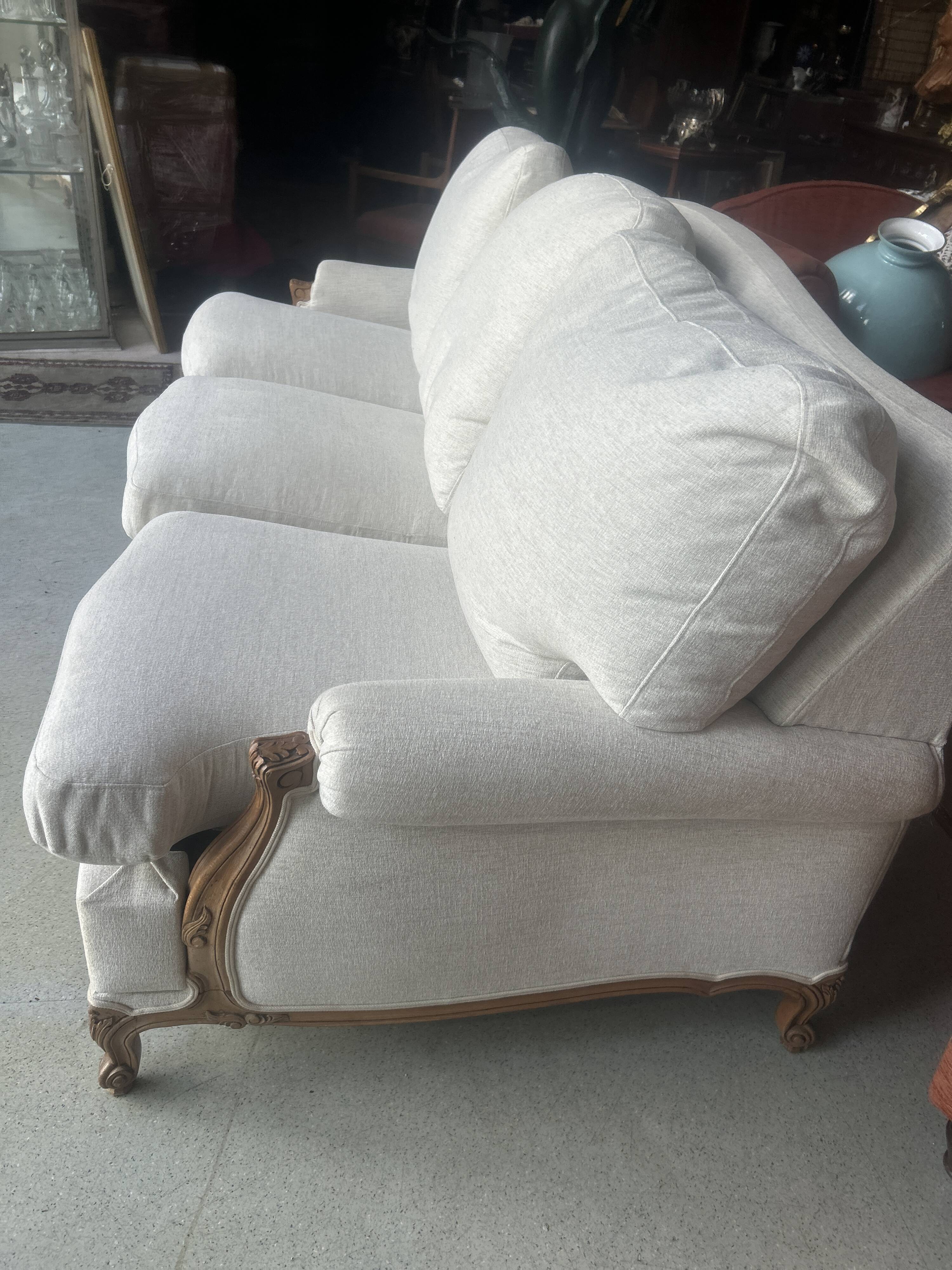 Large Louis XV style sofa bed