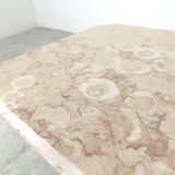 Table basse vintage en pierre fossile, 1970