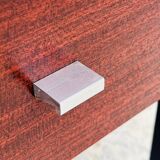 Vintage bedside table wood and metal from the 70s