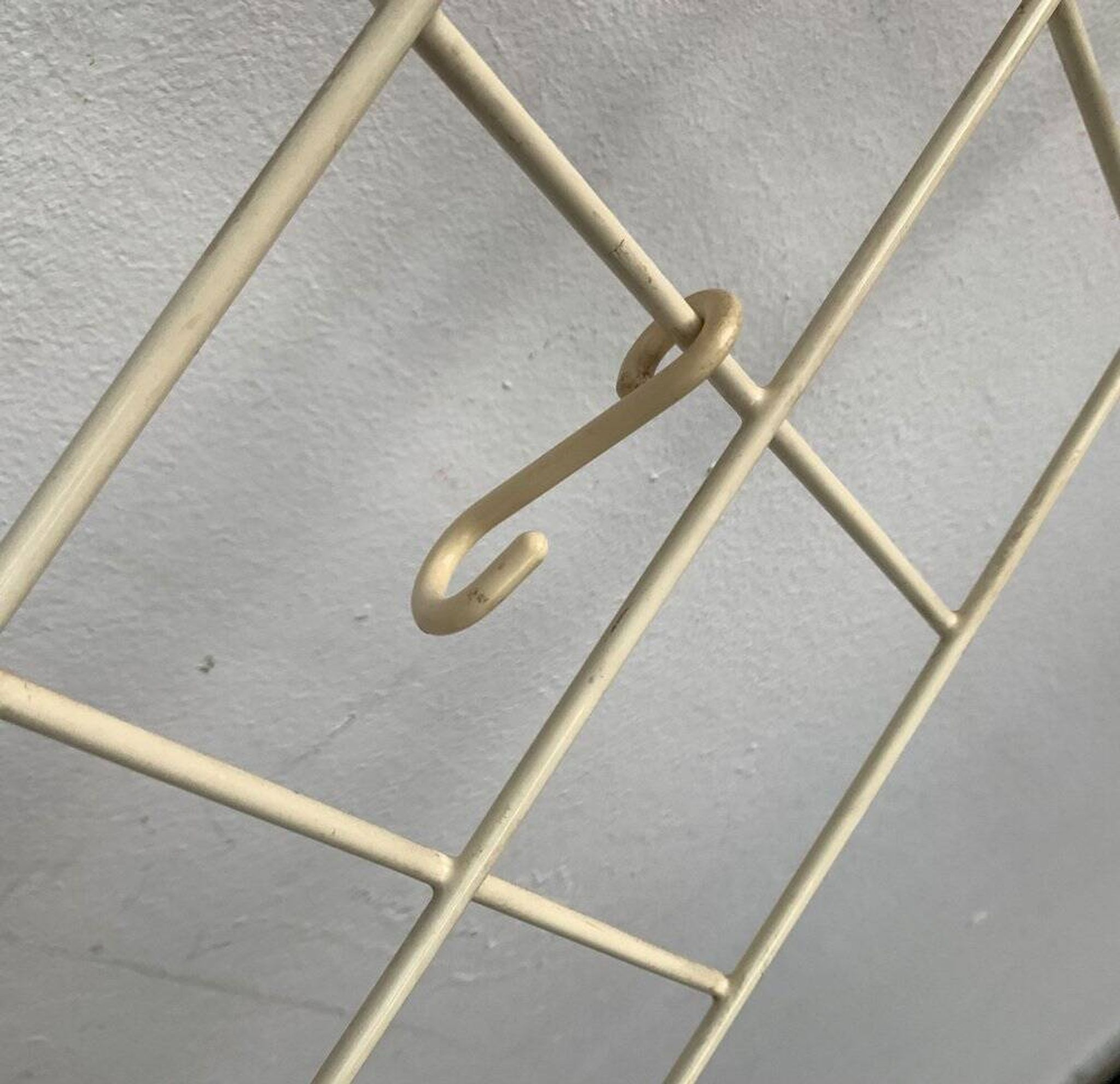 German minimalist Mid-Century coat rack in rope, 1960s