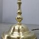1970s Czechoslovak floor lamp in brass with milky glass shades