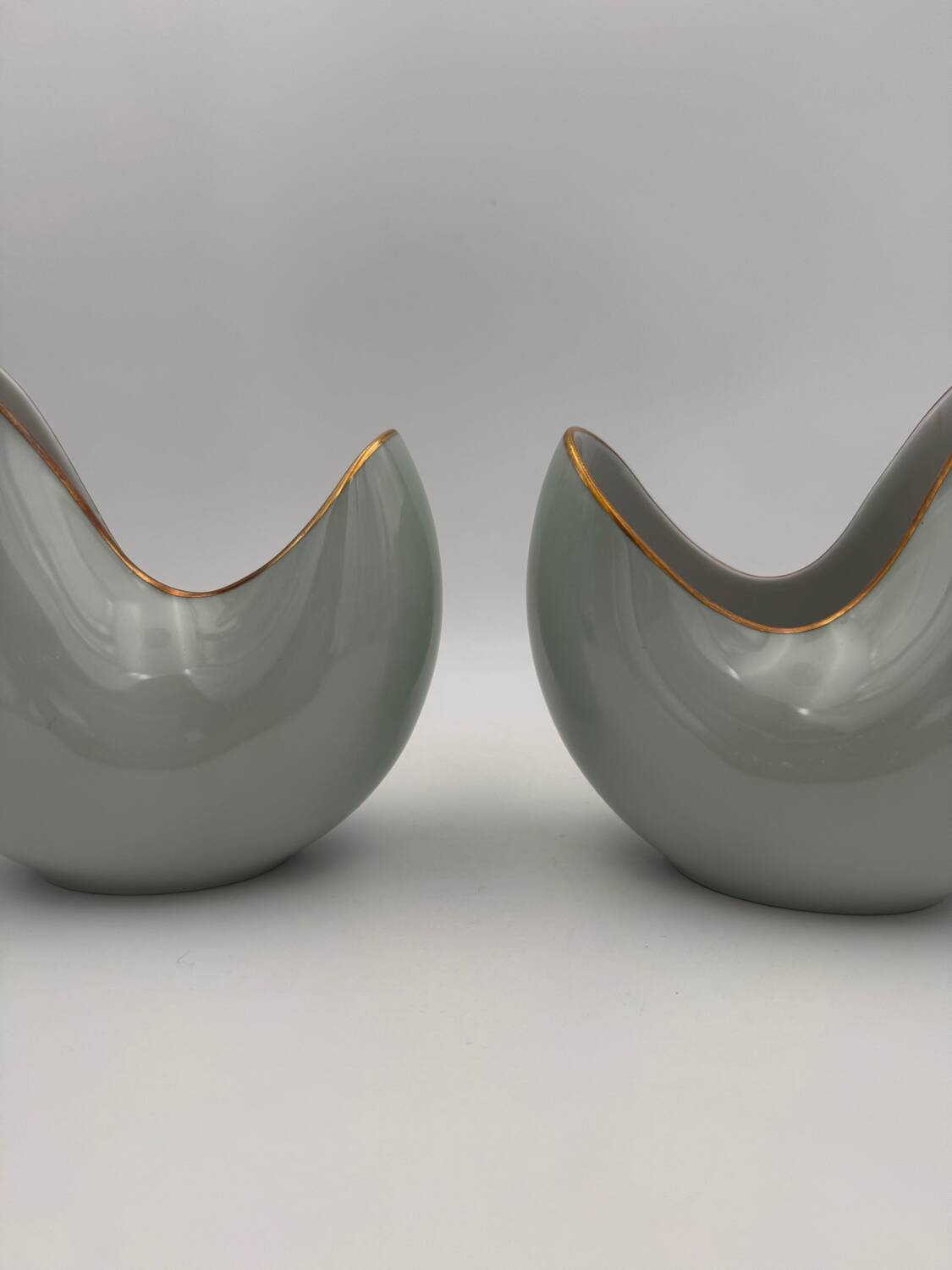 Rosenthal Selb Germany - Two "Banana Ship" vases by Hans Wohlrab for Rosenthal - 1956