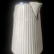 Fluted porcelain jug or pitcher