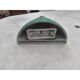 Art Deco wall light in green faience.