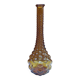 Amber soliflore vase, vintage from the 70's - H 34 cm