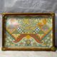 Vintage rattan tray