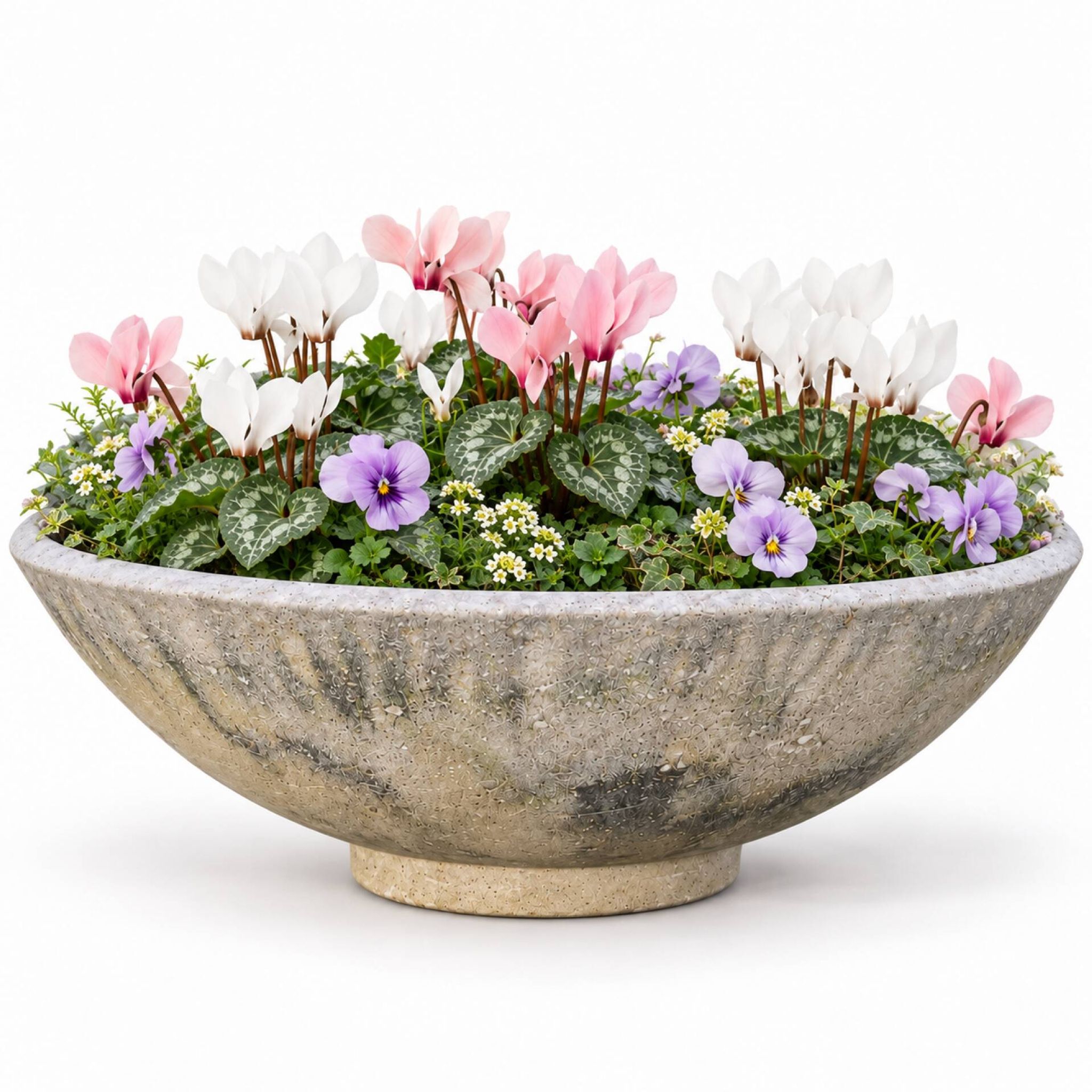 Jardinière ancienne en ciment