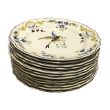 Beautiful bird plates model Clery longchamp iron earth