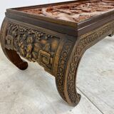 Table basse sculptée à la main Chine années 1930