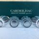 Vintage Cardeilhac/Christofle Crystal Salt & Pepper Cellars: 950 Silver Lid