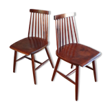Pair of Ikea Stockholm chairs