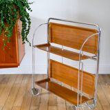 Rolling trolley in formica and chrome Design, 1970