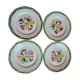 Set of 4 antique flat plates Digoin Sarreguemines Ester