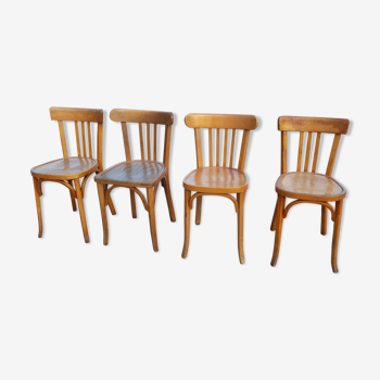 Set de 4 chaises bistrot Baumann