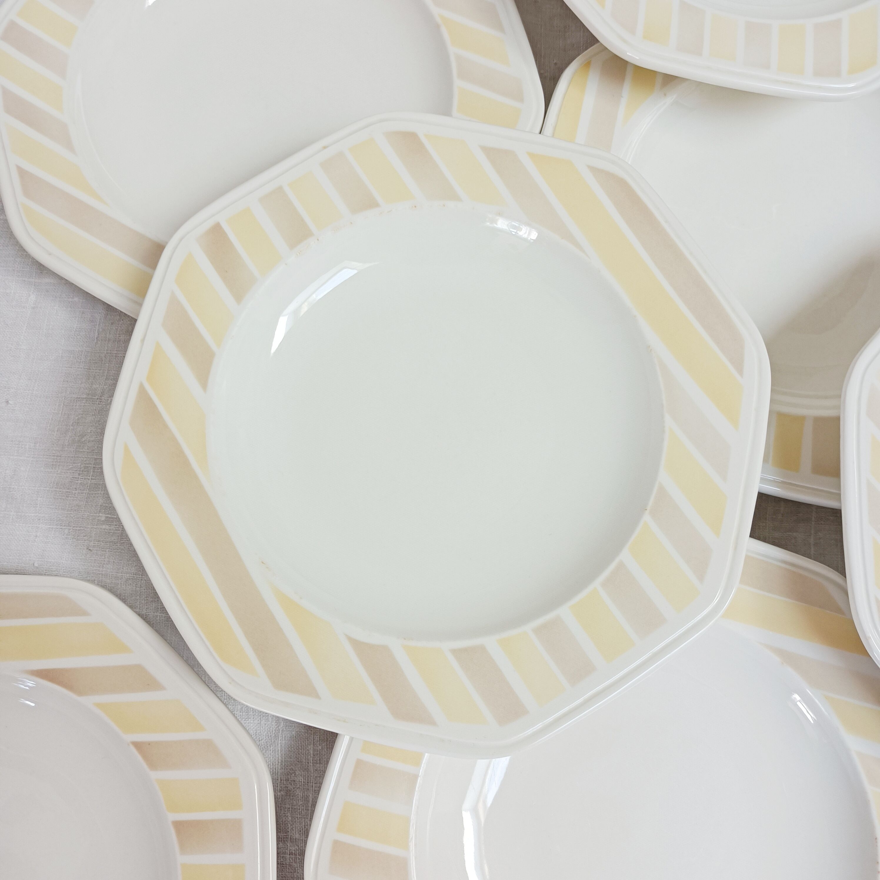 Lot de 10 assiettes creuses Moulin des loups