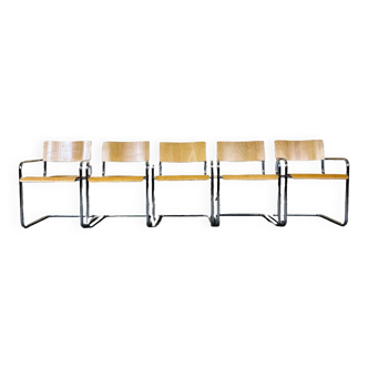 5x 80s chair chairs cantilever armchair plurima italy design