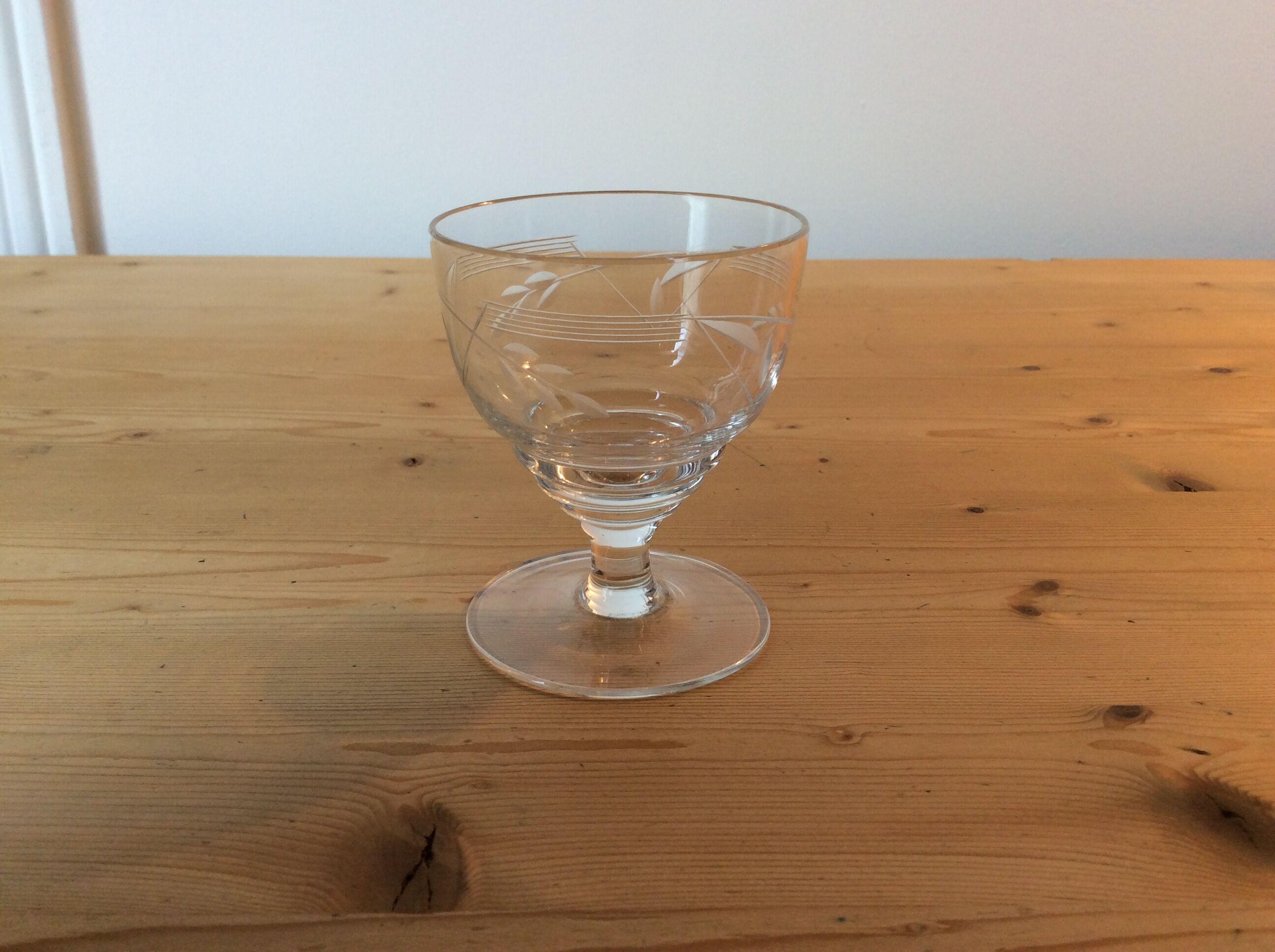 9 ancient crystal glasses