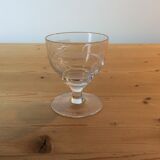 9 verres en cristal anciens