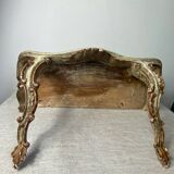 Florentine style wooden wall console