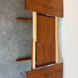 Vintage Skovby extendable oval table teak