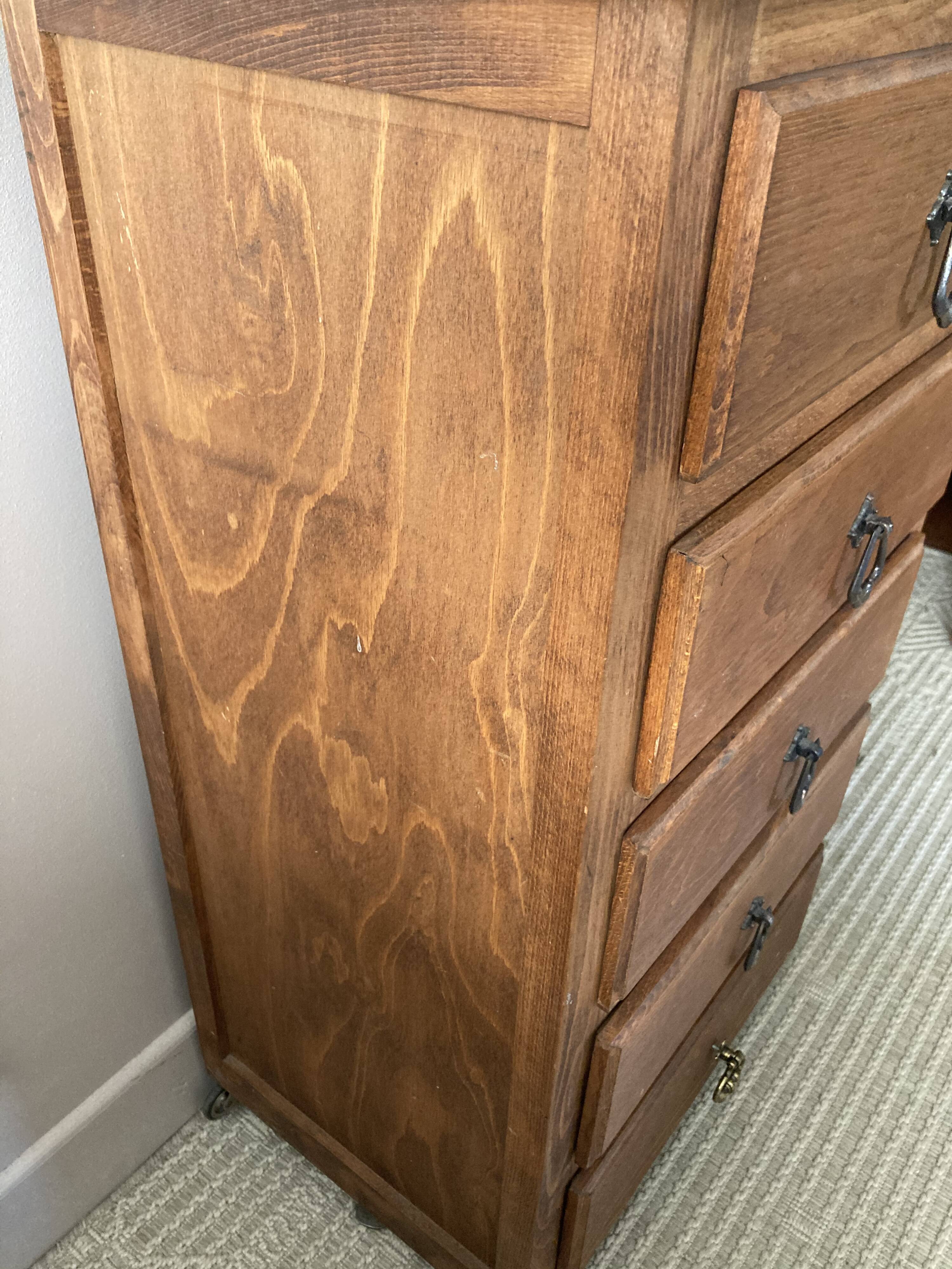 Vintage dresser dresser on wheels