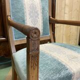 Restoration period armchair in walnut from the 19th century