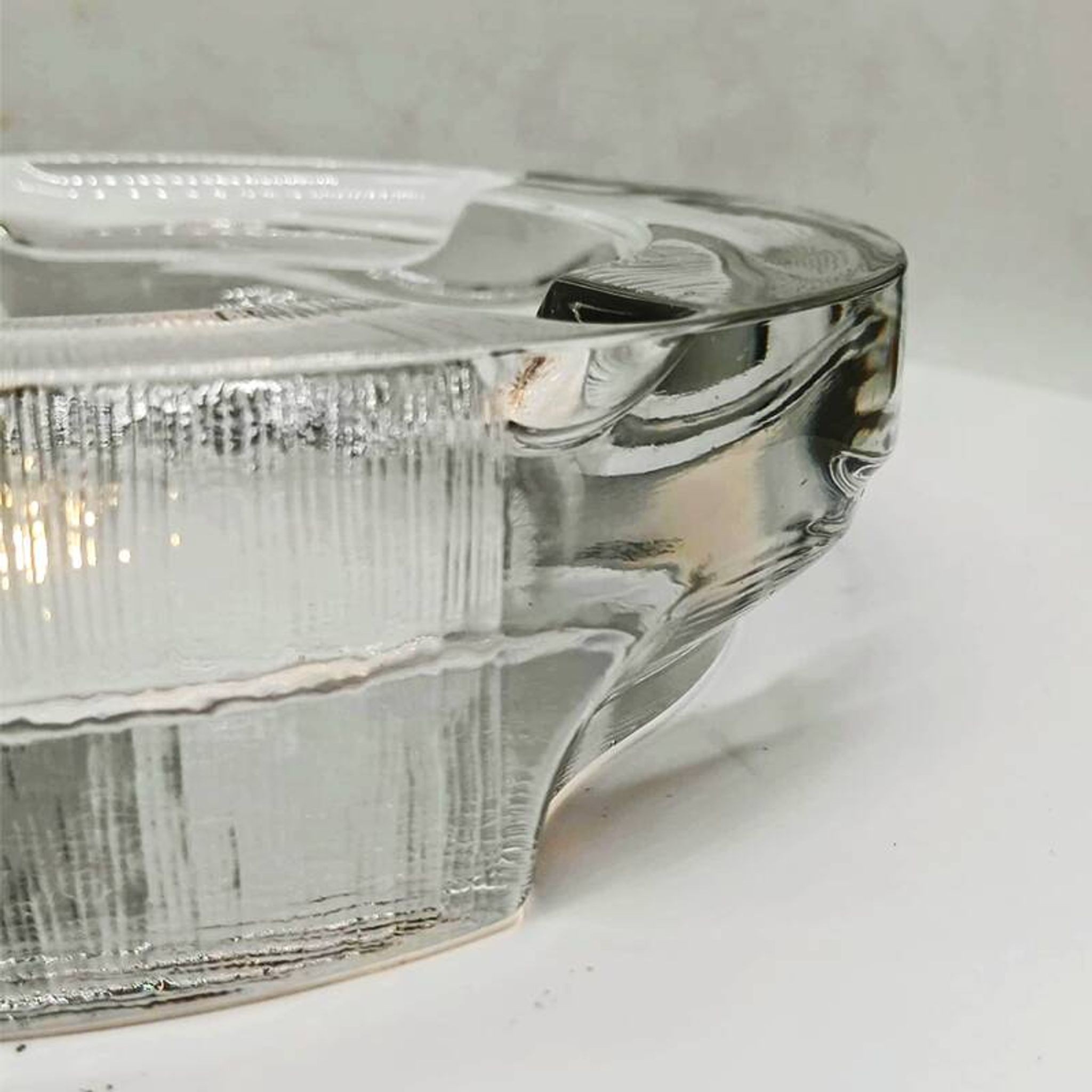 1970s Big Ashtray by Fabio Frontini for Arnolfo di Cambio in Lead Crystal,