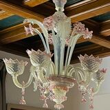 Pink Murano chandelier