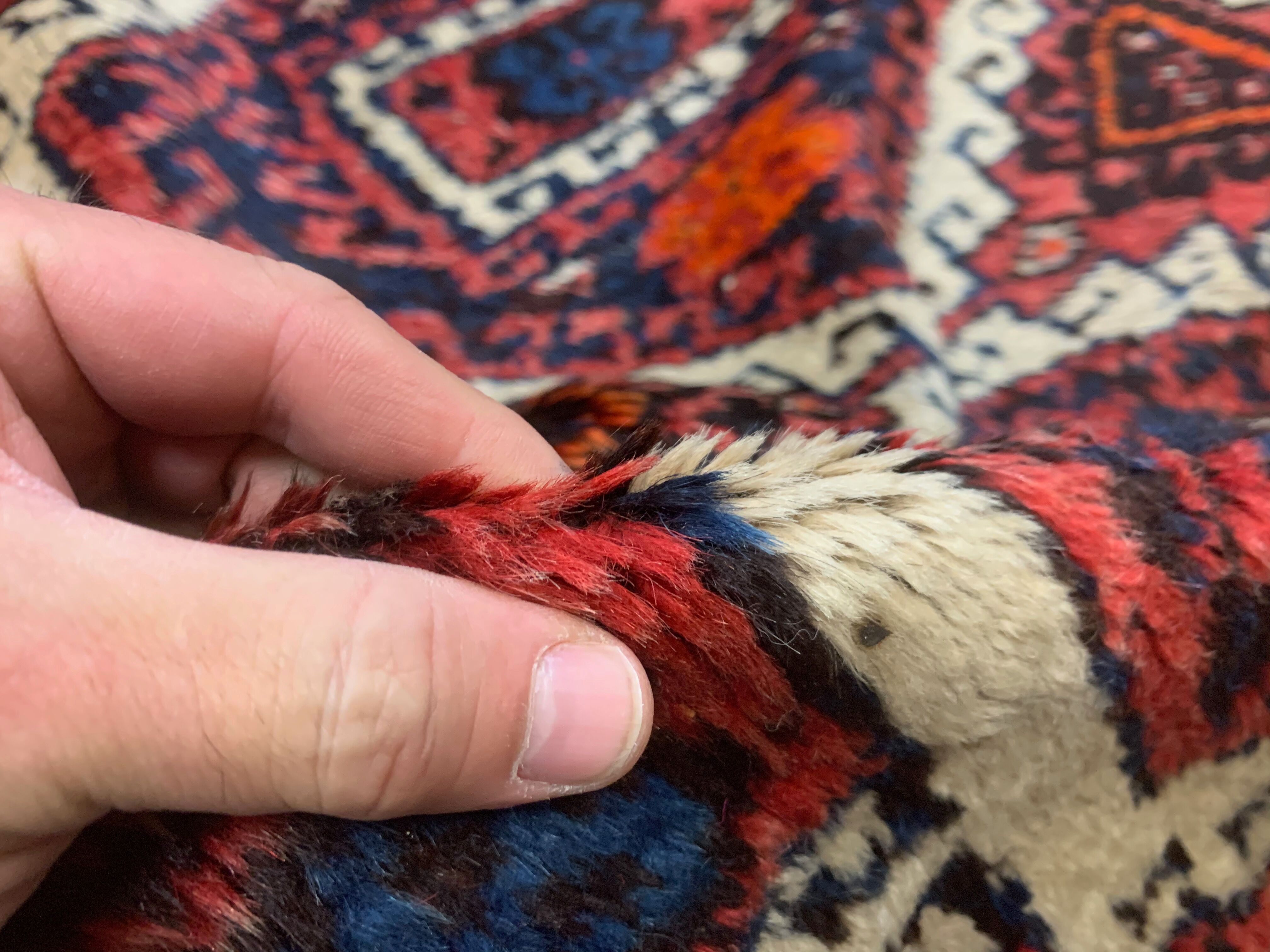 Vintage Tribal Luri Long runner 280x110 cm veg dye wool rug tribal cm handmade