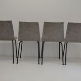 Set of 4 chairs by René-Jean Caillette for Charron