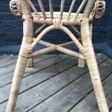 Fauteuil en rotin esprit « Emanuelle »