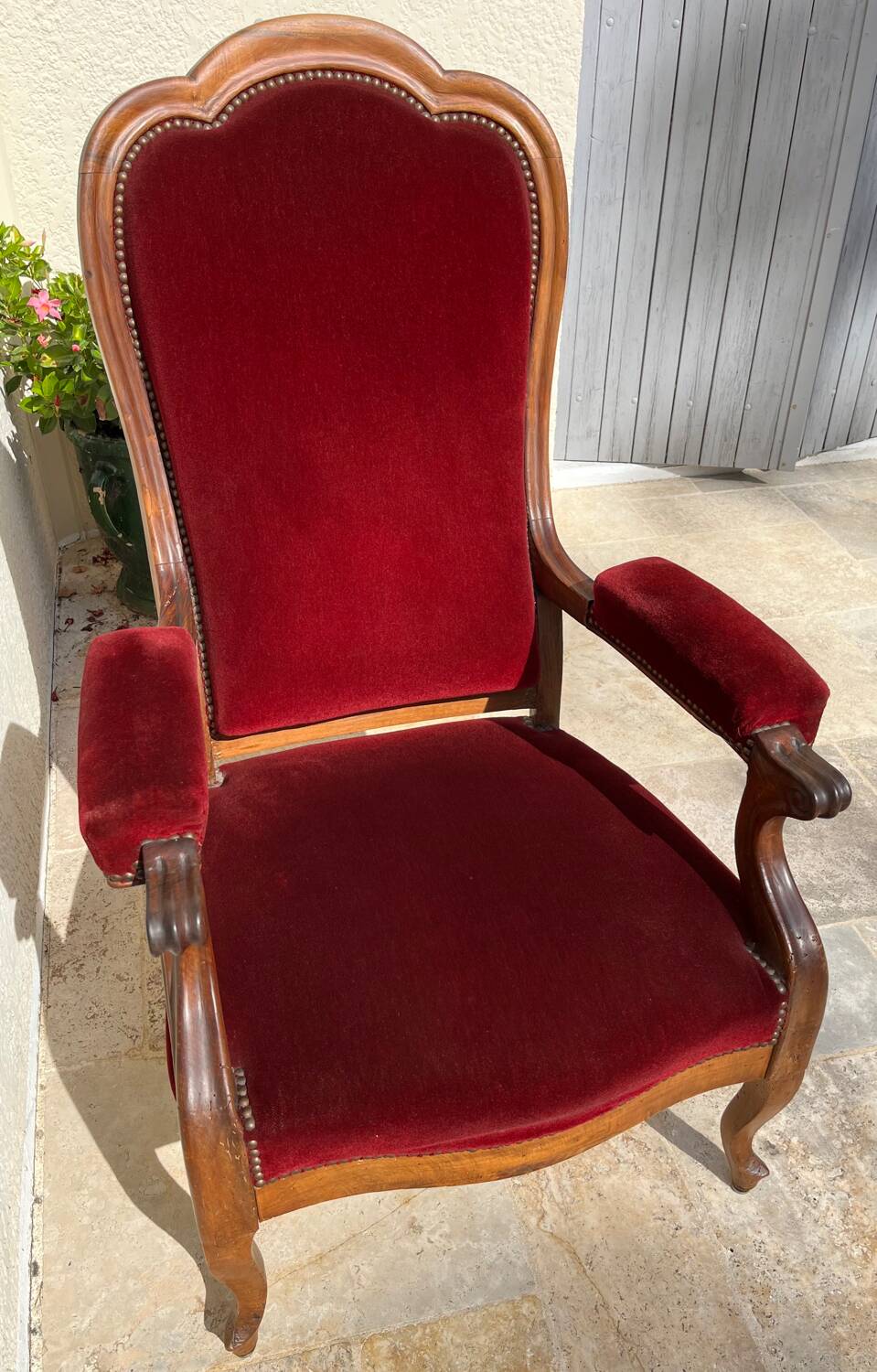 Antique Voltaire armchair