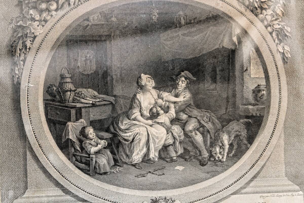 Pair of 18th century engravings, Nicolas Delaunay