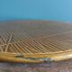 Gien cheese board with wicker straw decor