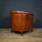 Sheep leather club chair