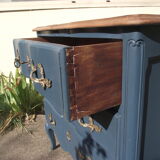 Louis XV-style chest of drawers  in solid cherry.