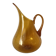 Blown glass jug with caramel bubbles